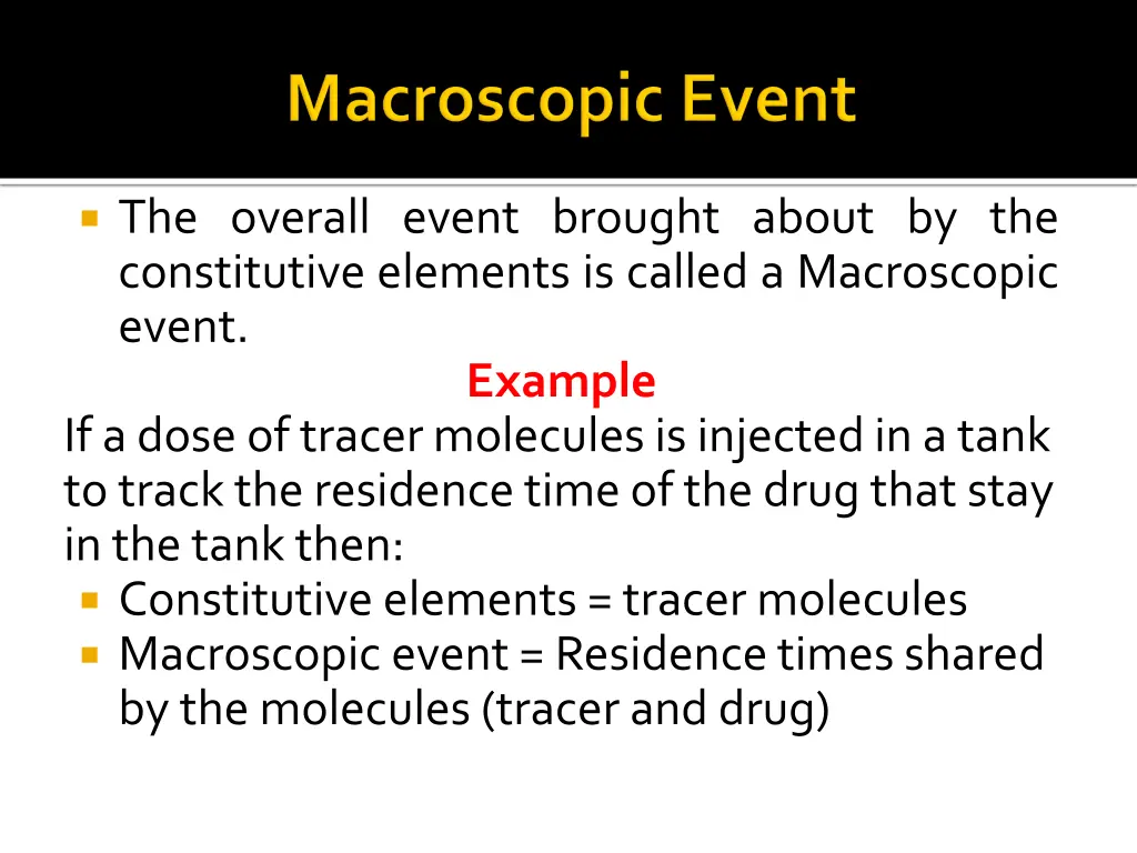 the overall event brought about