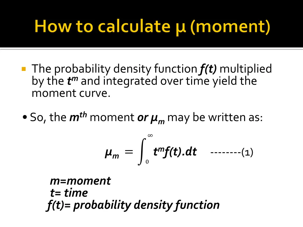 the probability density function f t multiplied