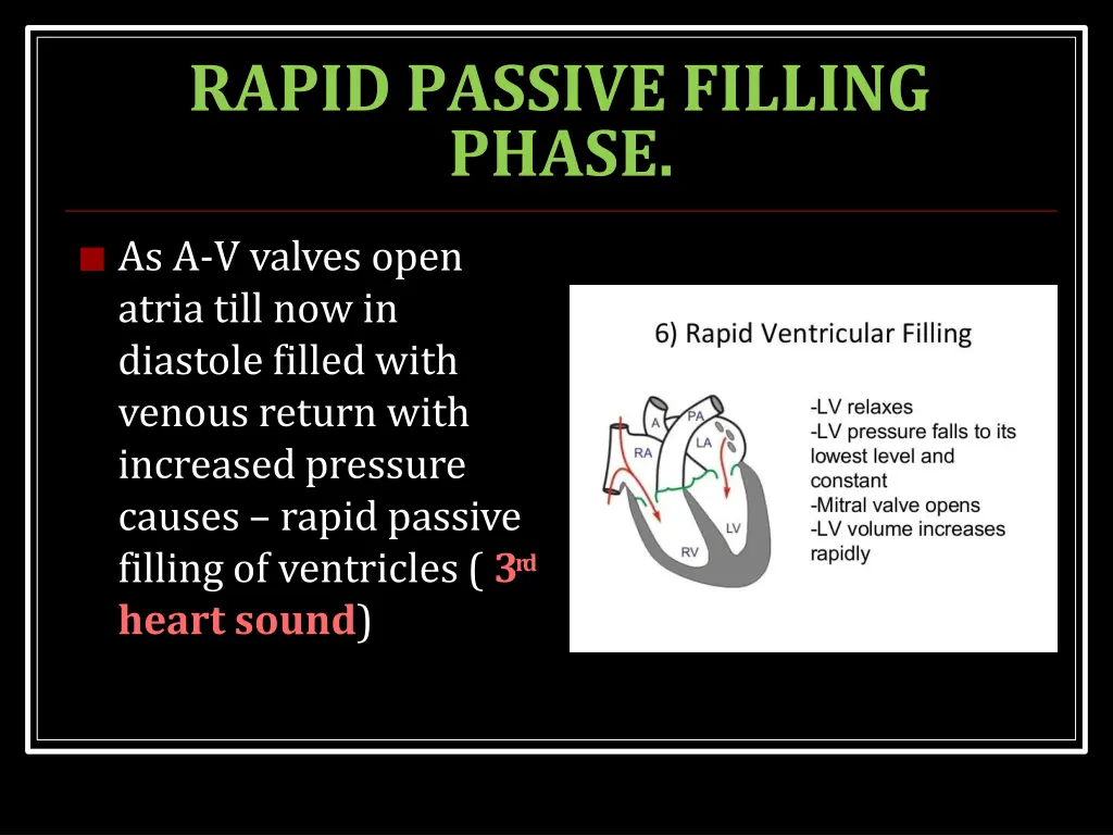 rapid passive filling phase