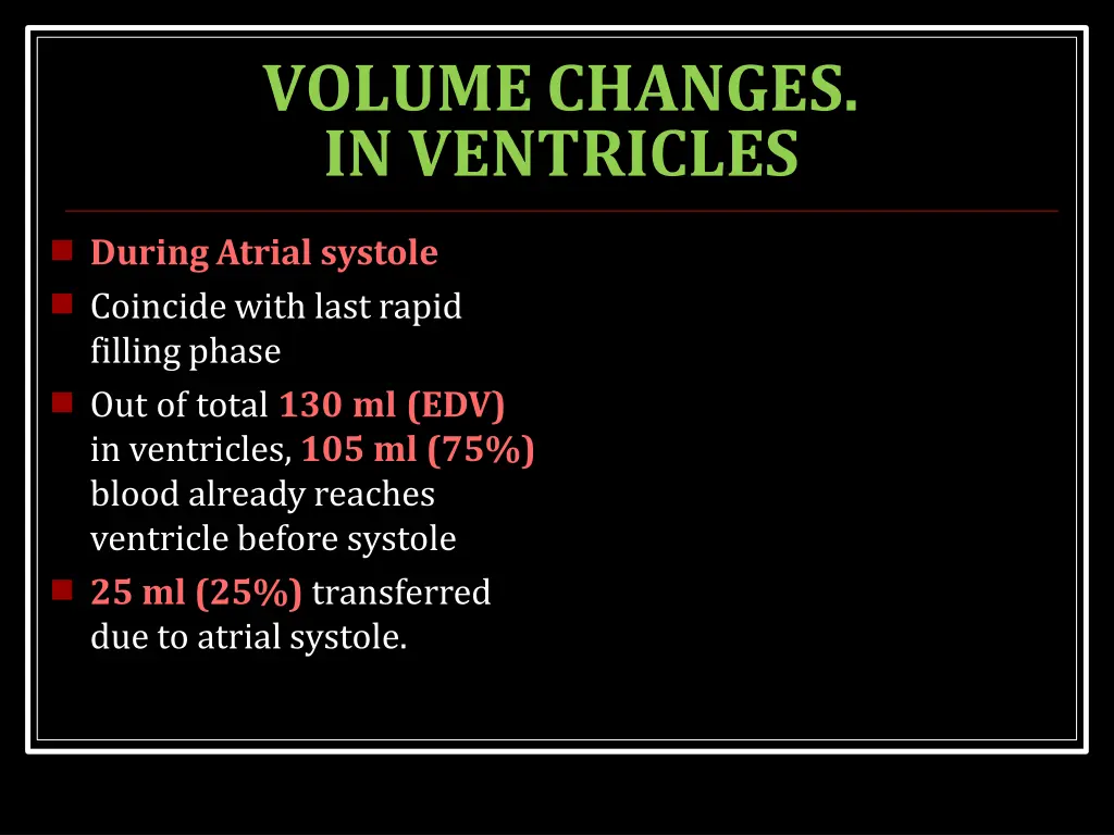volumechanges in ventricles