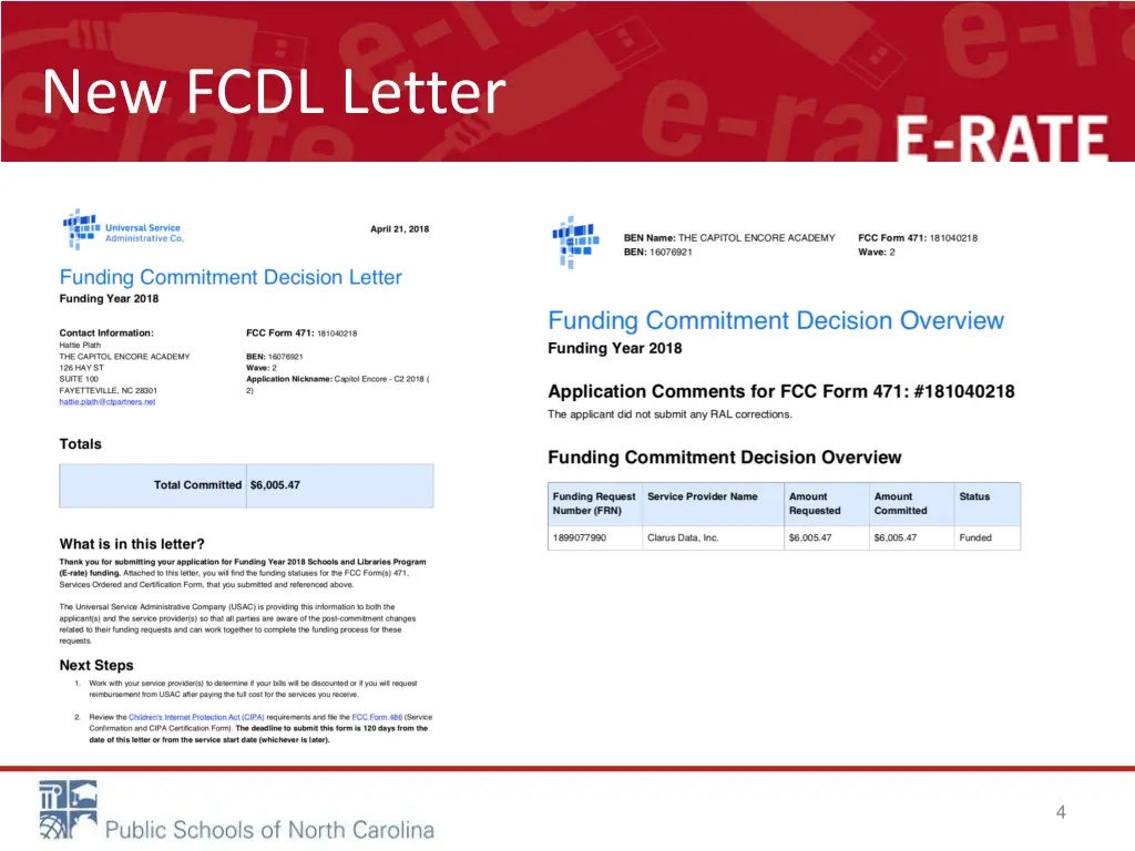 new fcdl letter