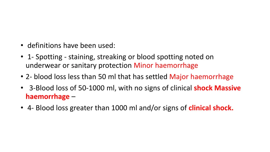 definitions have been used 1 spotting staining