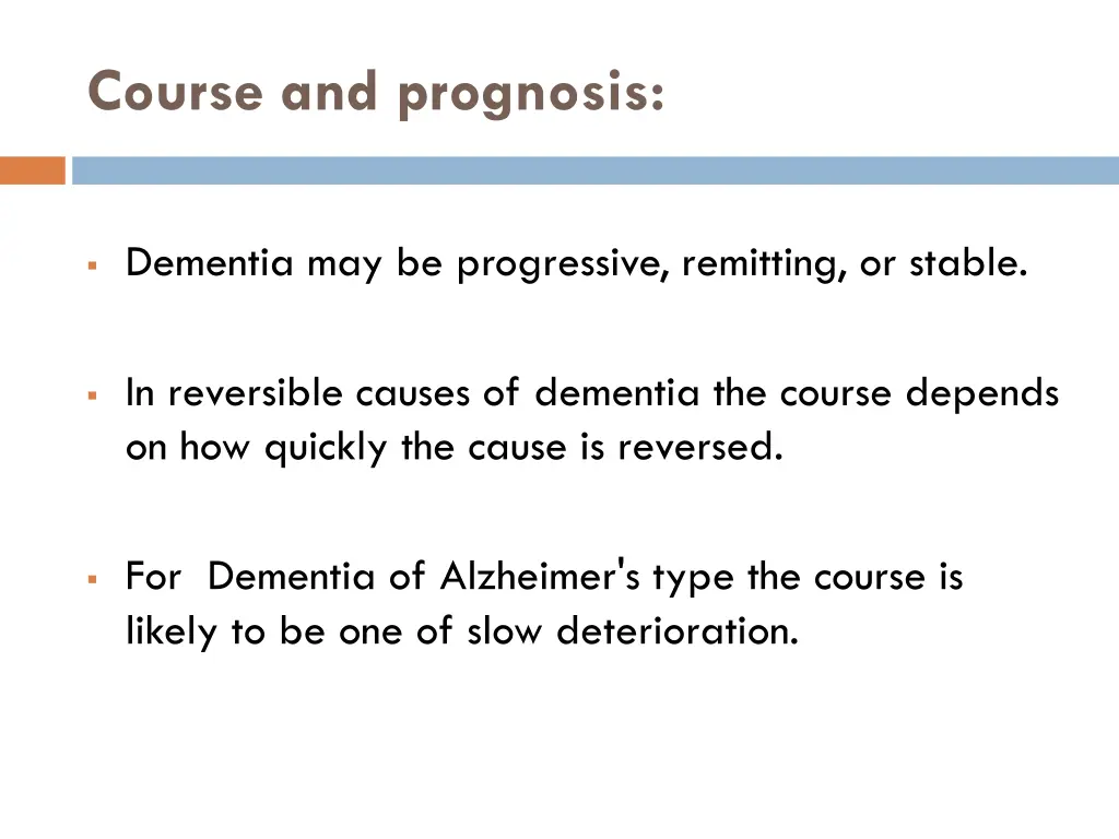 course and prognosis
