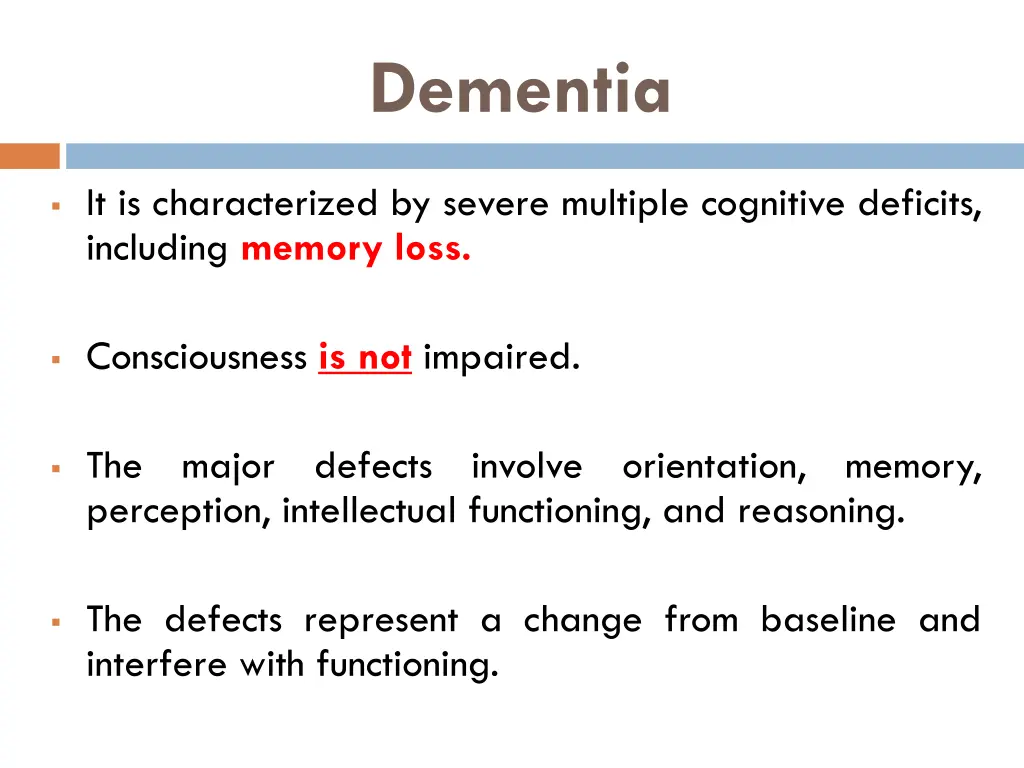 dementia
