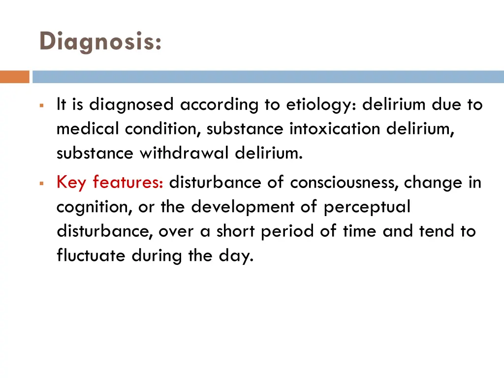 diagnosis