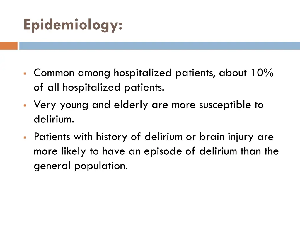 epidemiology