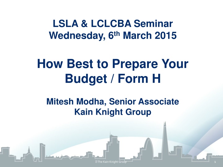 lsla lclcba seminar wednesday 6 th march 2015