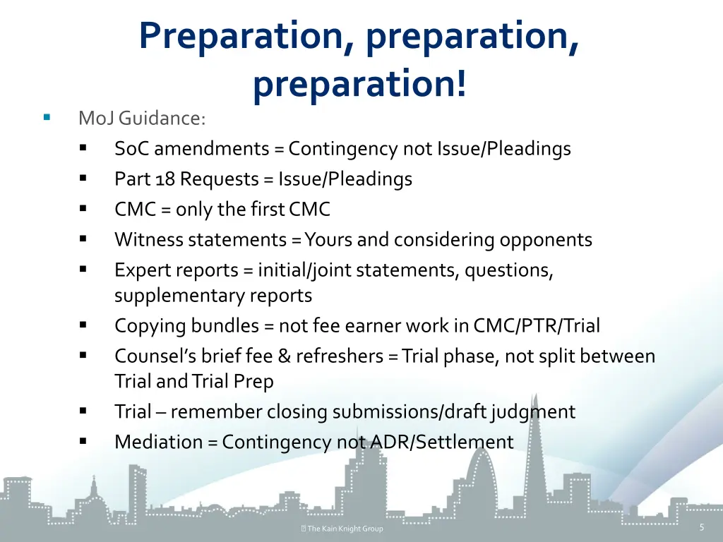 preparation preparation preparation moj guidance