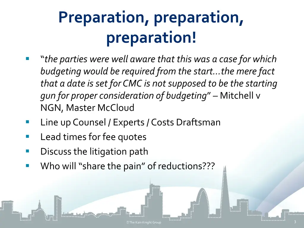 preparation preparation preparation