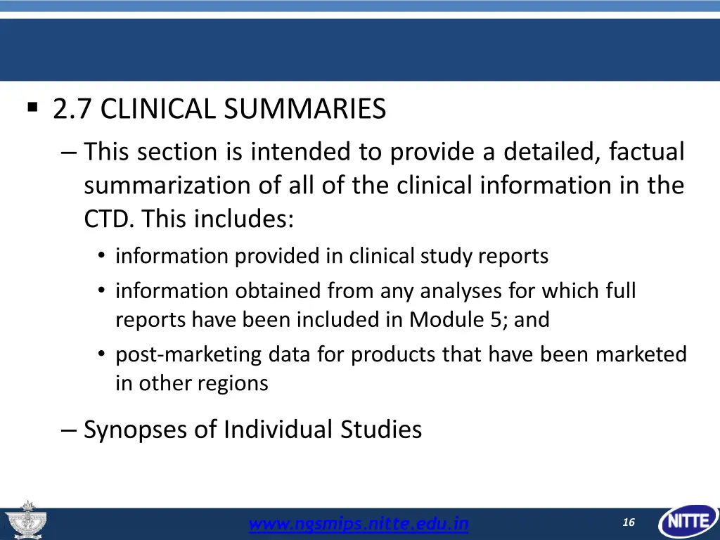 2 7 clinical summaries this section is intended