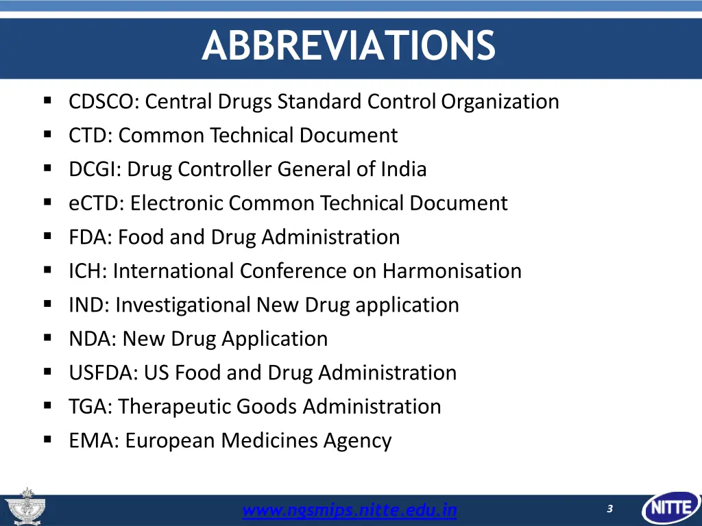 abbreviations