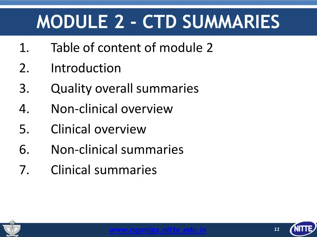 module 2 ctd summaries