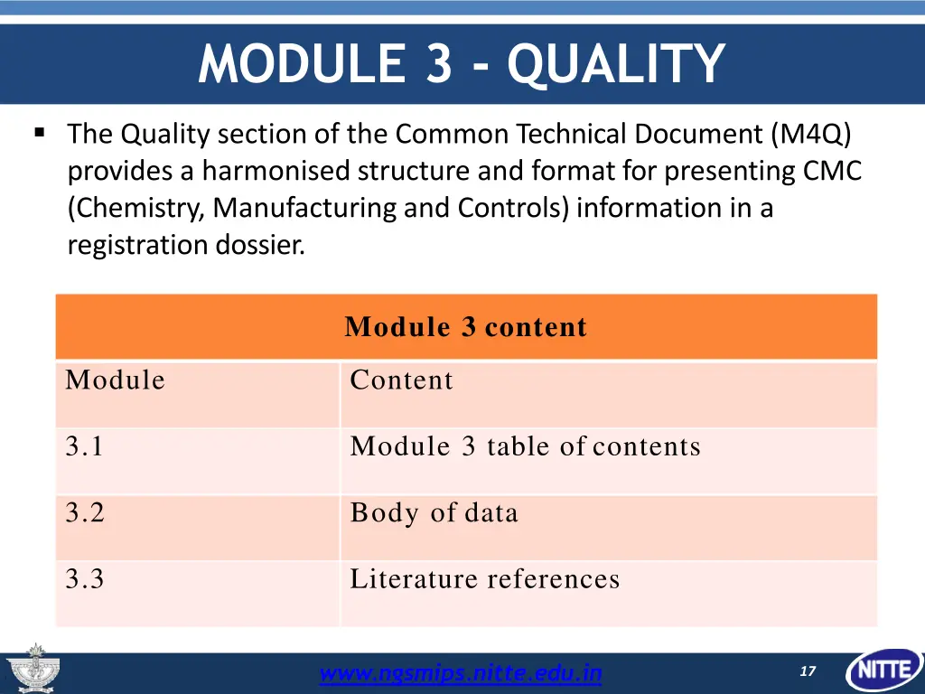 module 3 quality