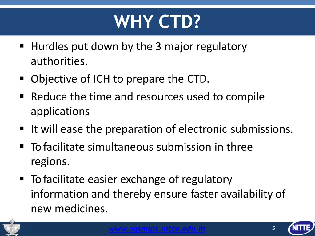 why ctd