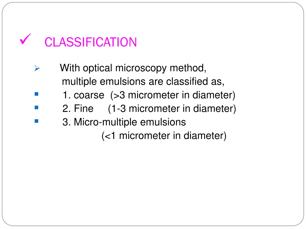 classification