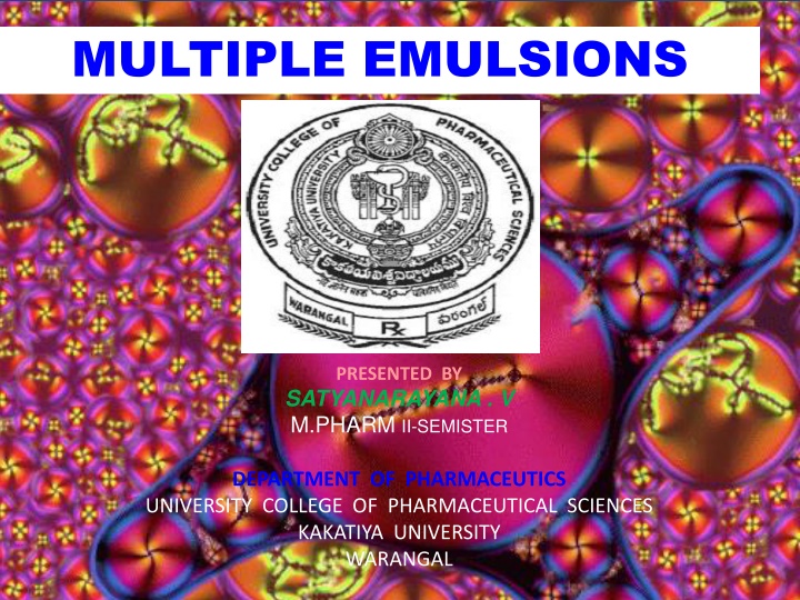 multiple emulsions