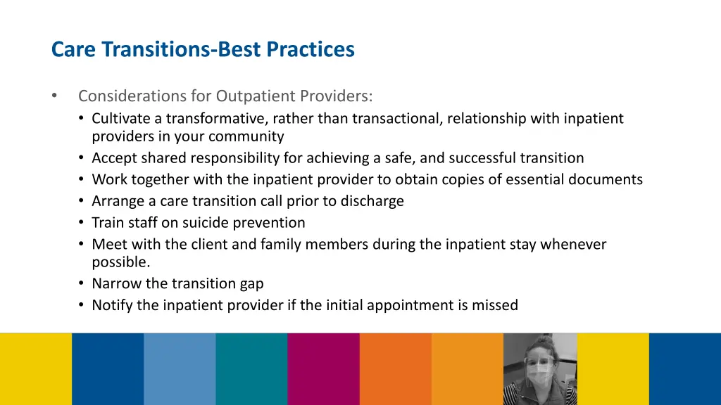 care transitions best practices