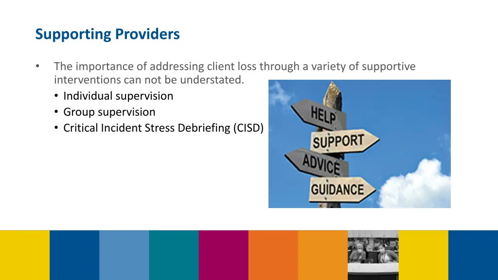 supporting providers