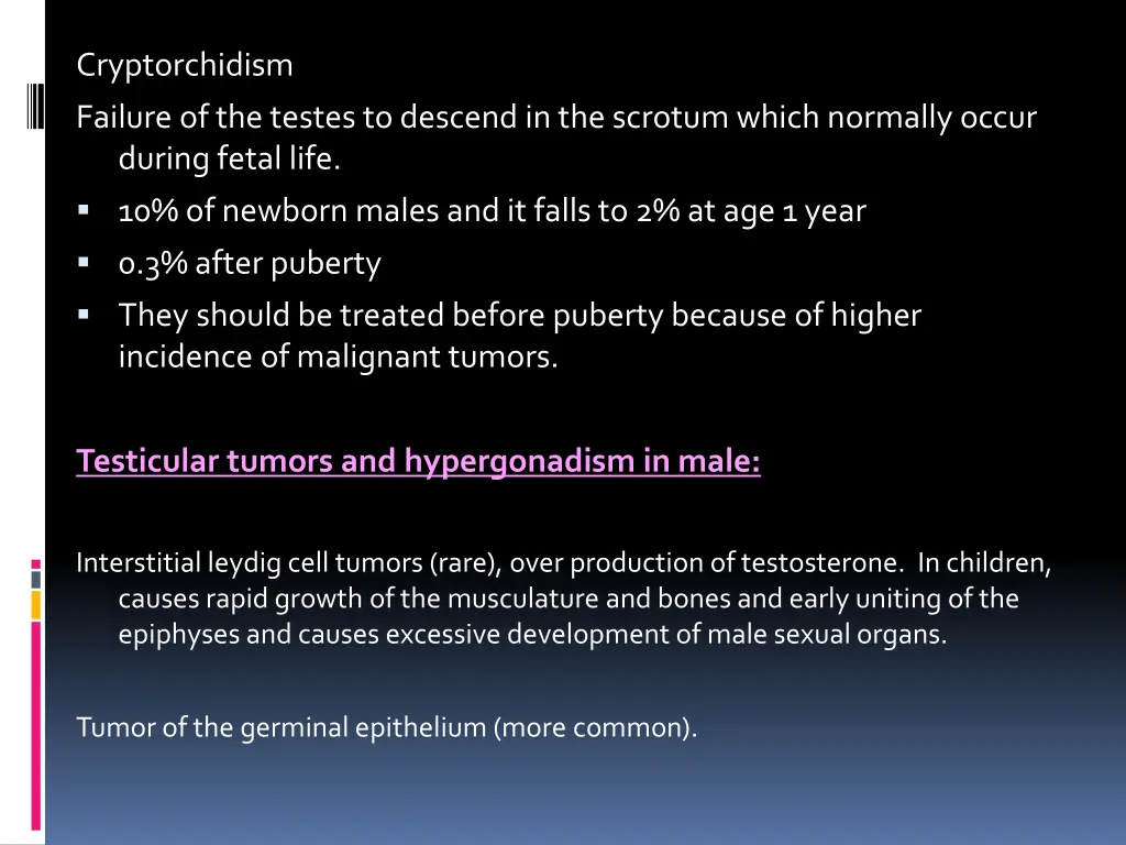 cryptorchidism