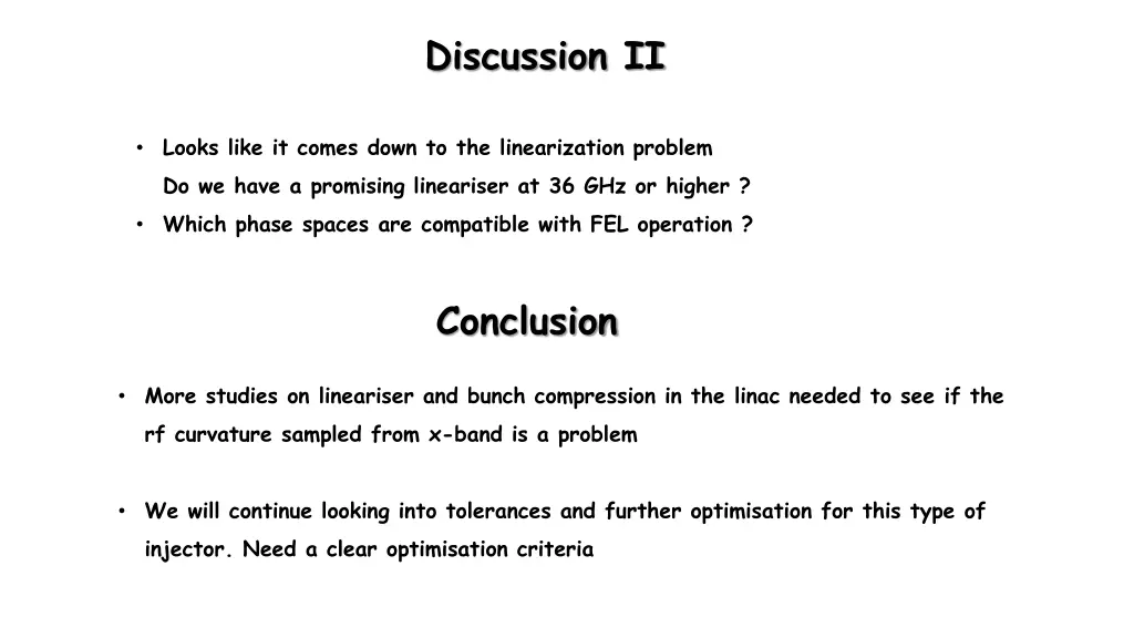 discussion ii