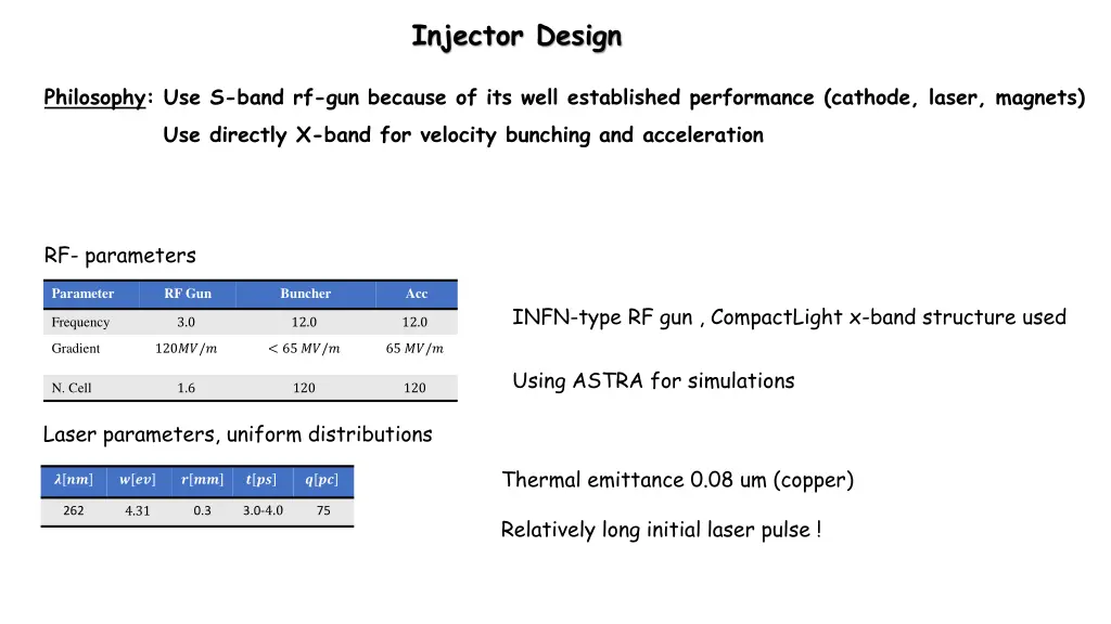 injector design