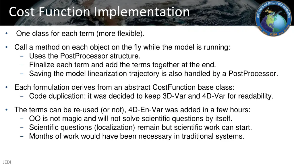 cost function implementation