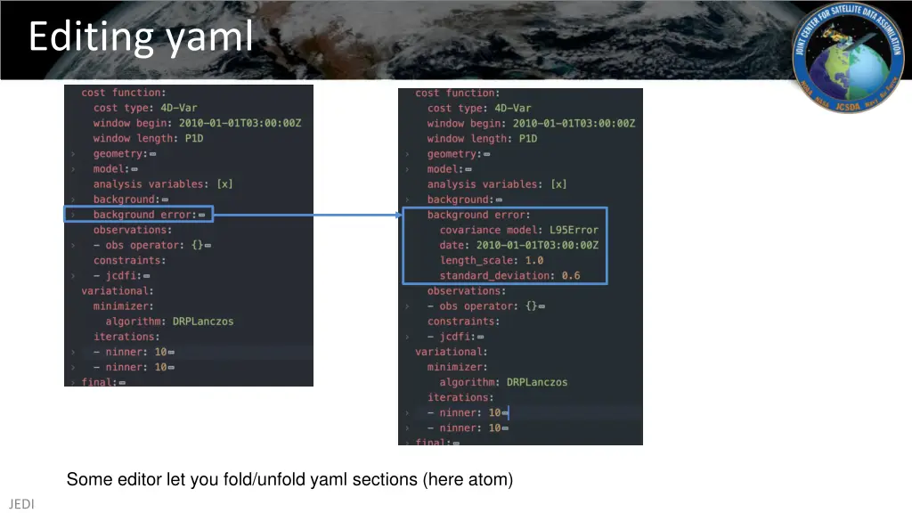 editing yaml