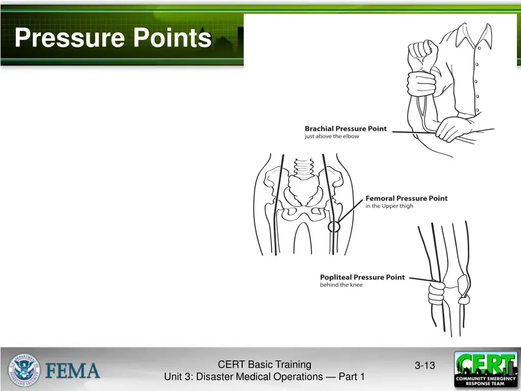 pressure points
