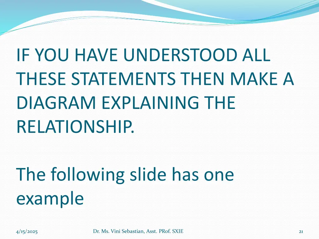 if you have understood all these statements then