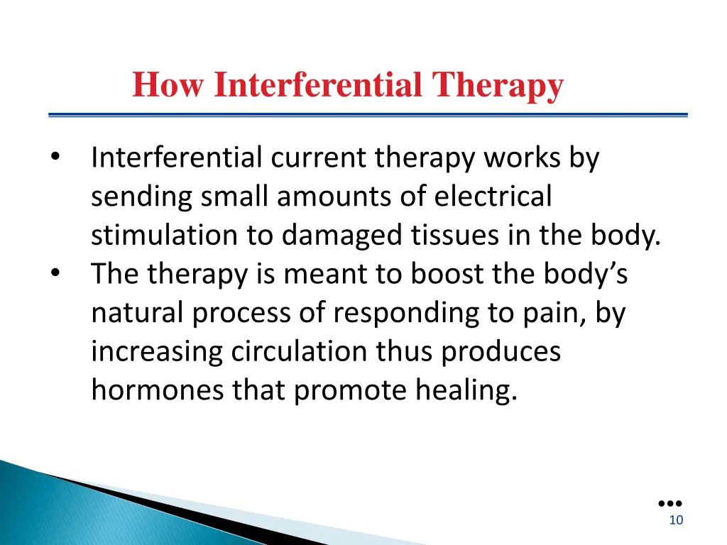 how interferential therapy