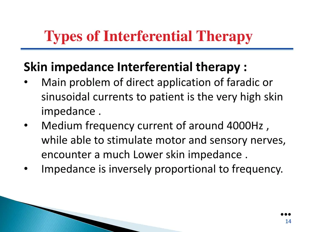 types of interferential therapy 1