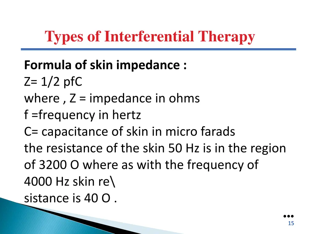 types of interferential therapy 2