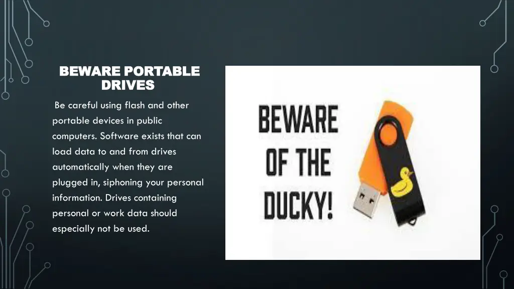 beware beware portable portable drives drives