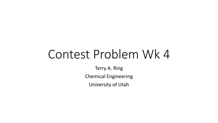contest problem wk 4