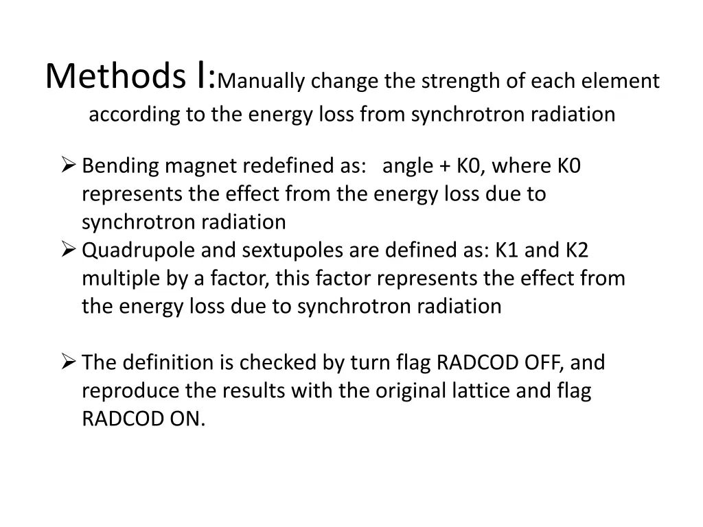 methods i manually change the strength of each