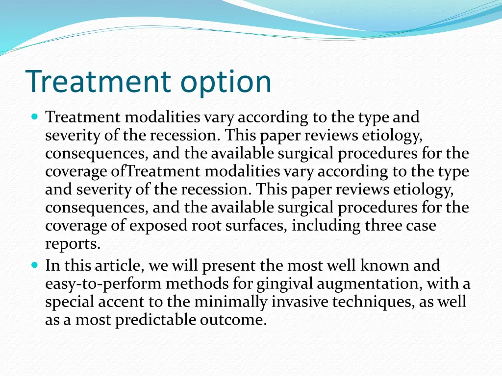 treatment option