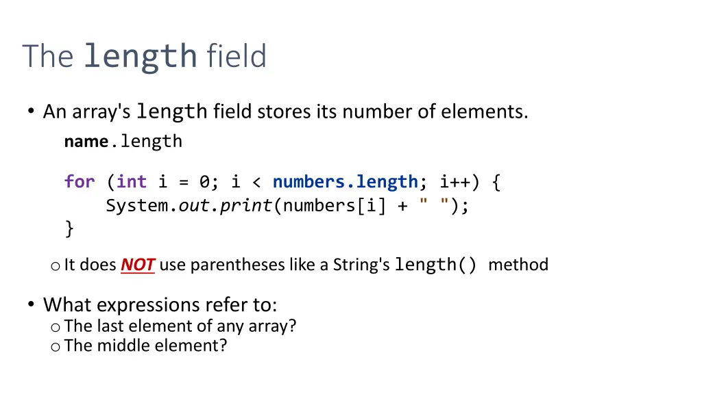 the length field