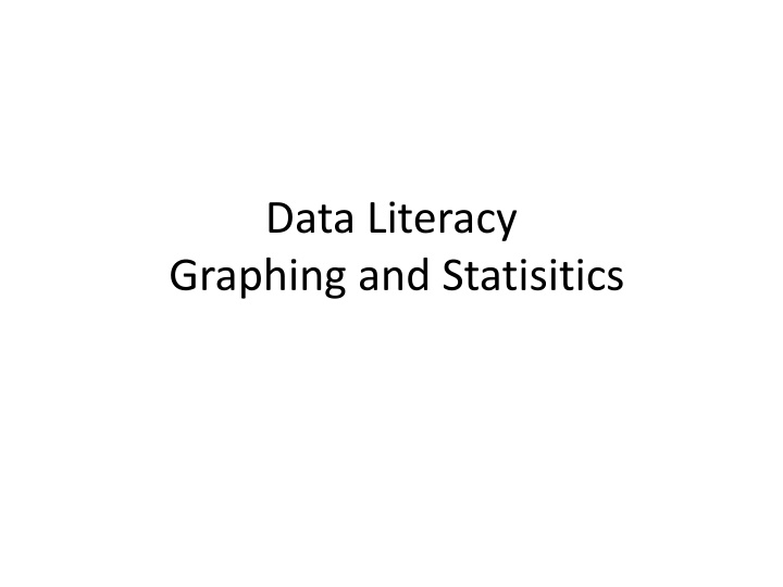 data literacy graphing and statisitics