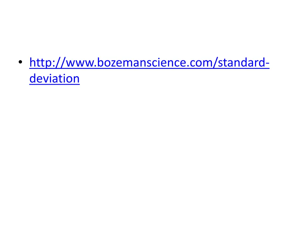http www bozemanscience com standard deviation