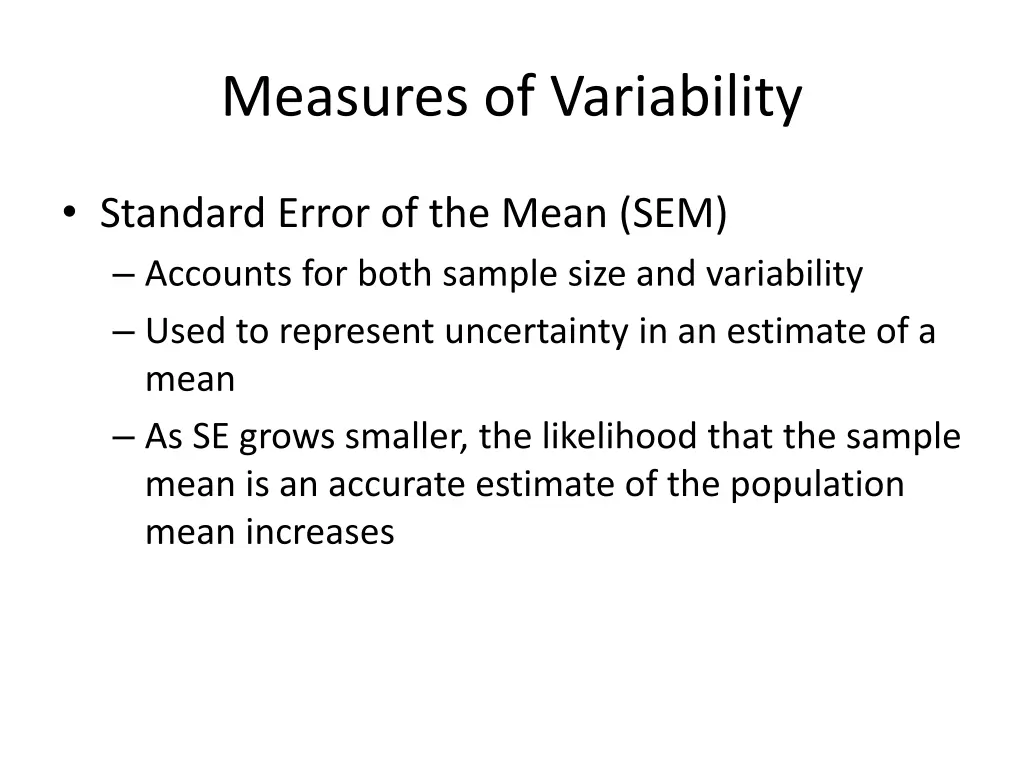 measures of variability 1