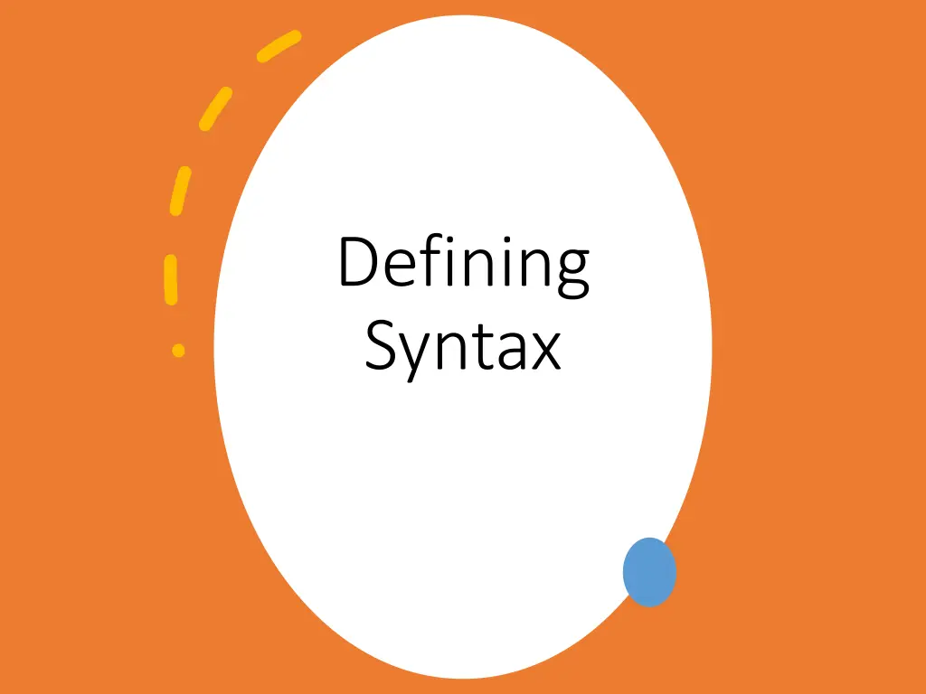 defining syntax