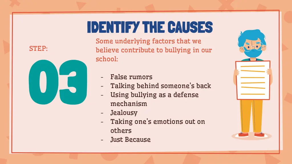 identify the causes identify the causes