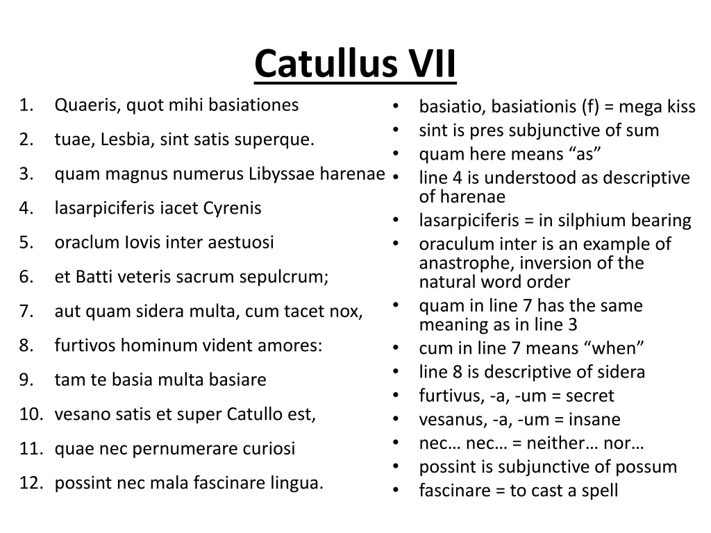 catullus vii