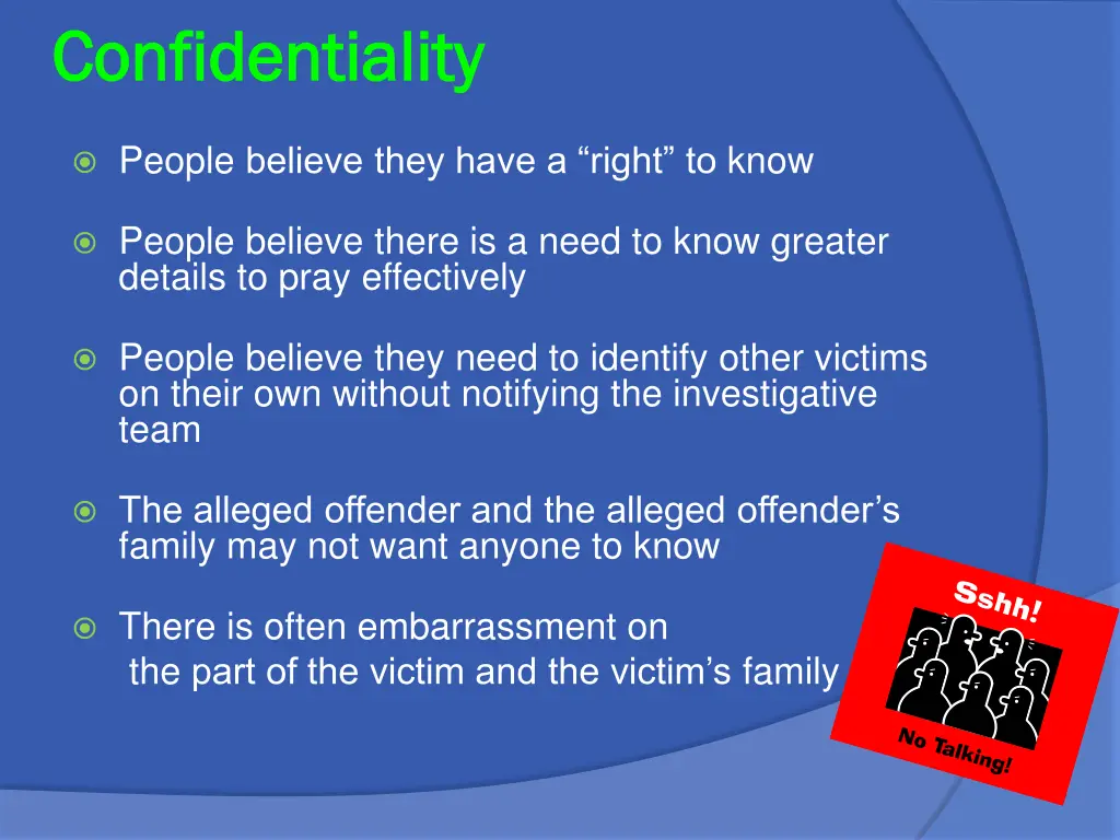 confidentiality confidentiality
