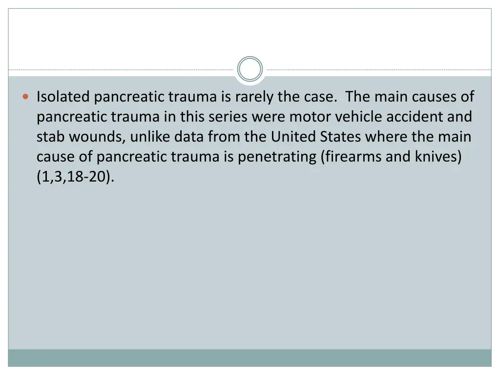 isolated pancreatic trauma is rarely the case