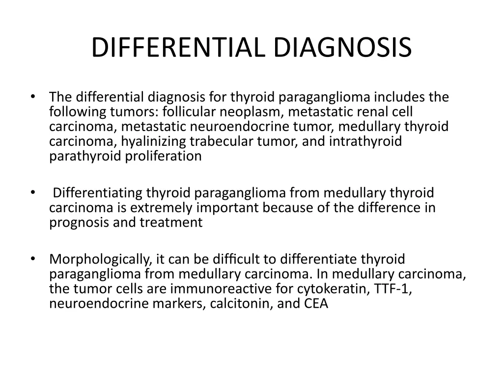 differential diagnosis