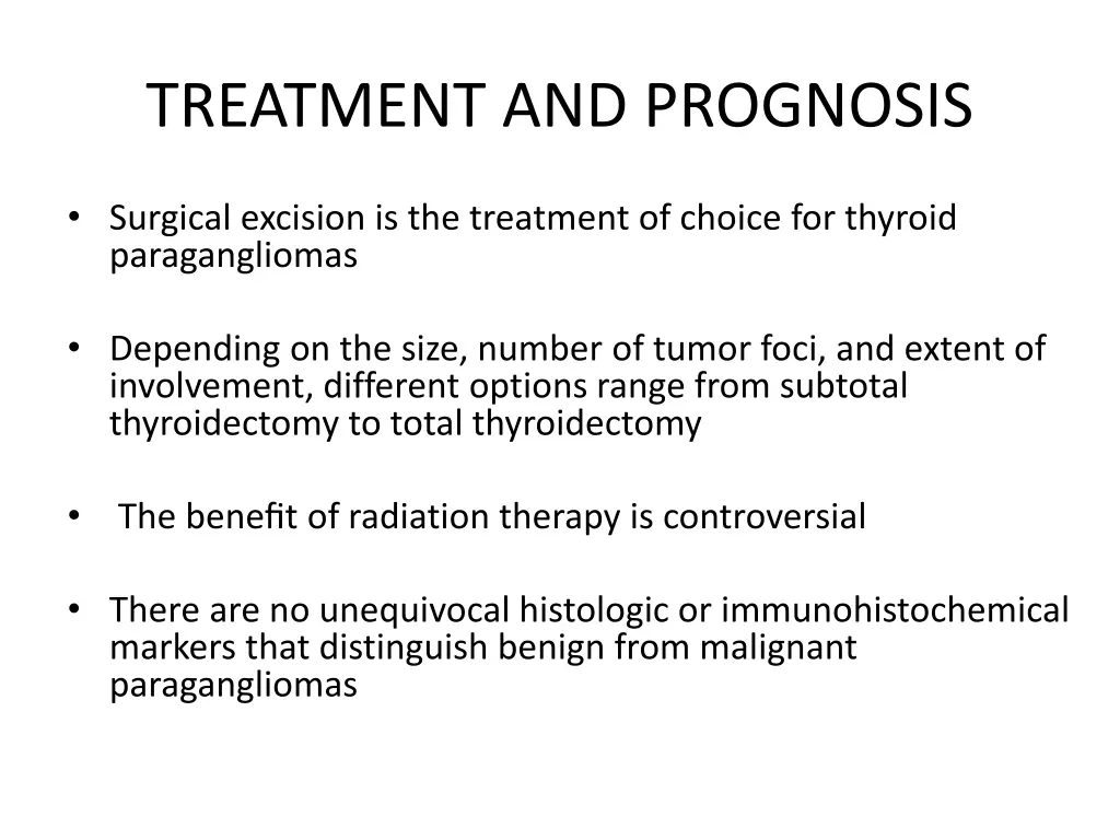 treatment and prognosis
