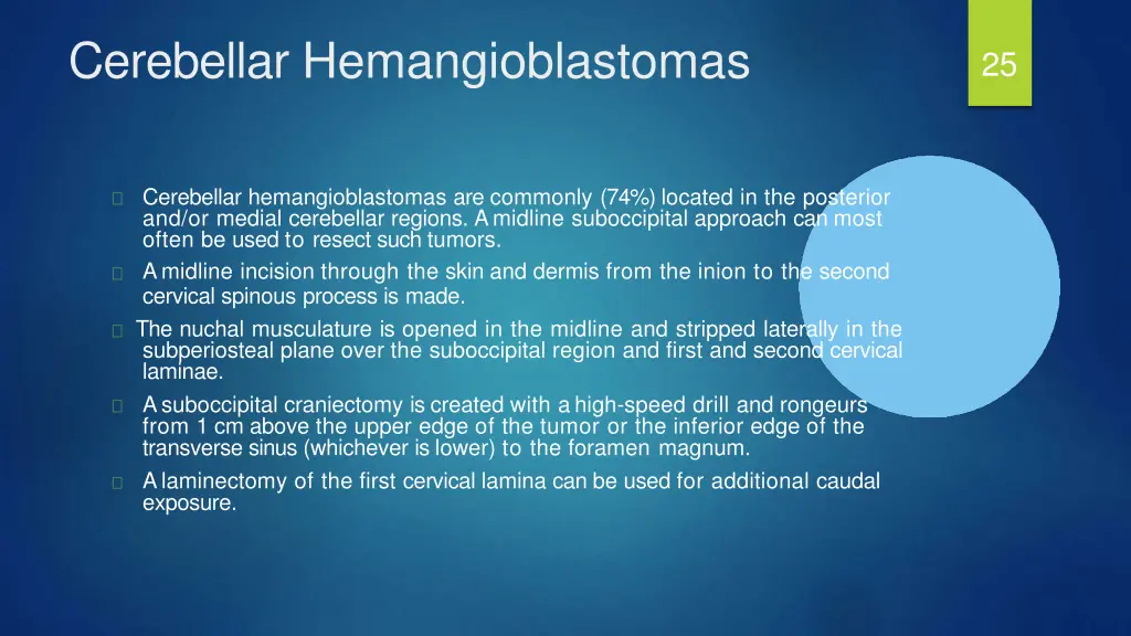 cerebellar hemangioblastomas
