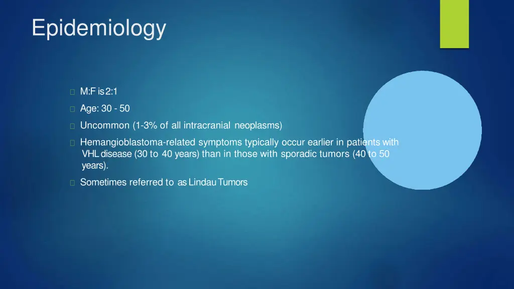 epidemiology