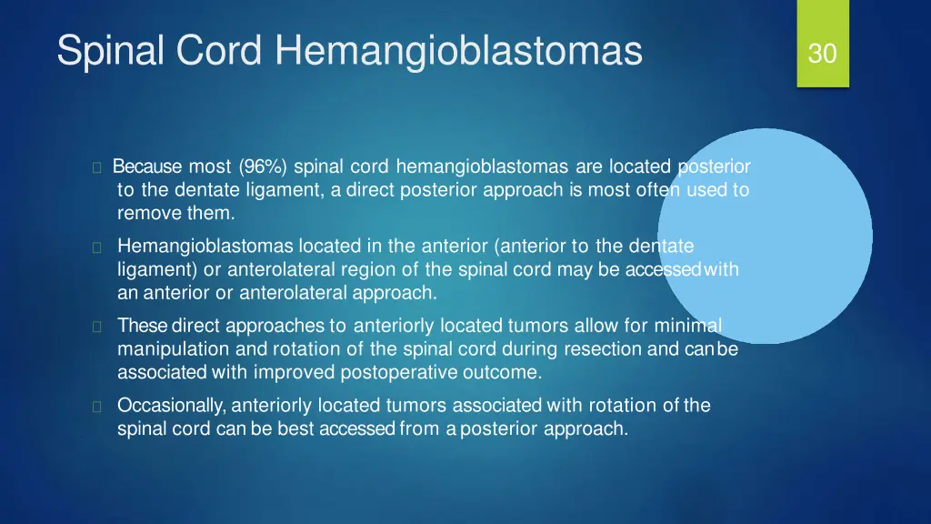 spinal cord hemangioblastomas